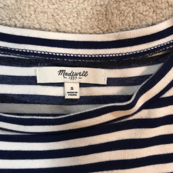 Madewell navy and white tunic or minidress - Picture 2 of 7